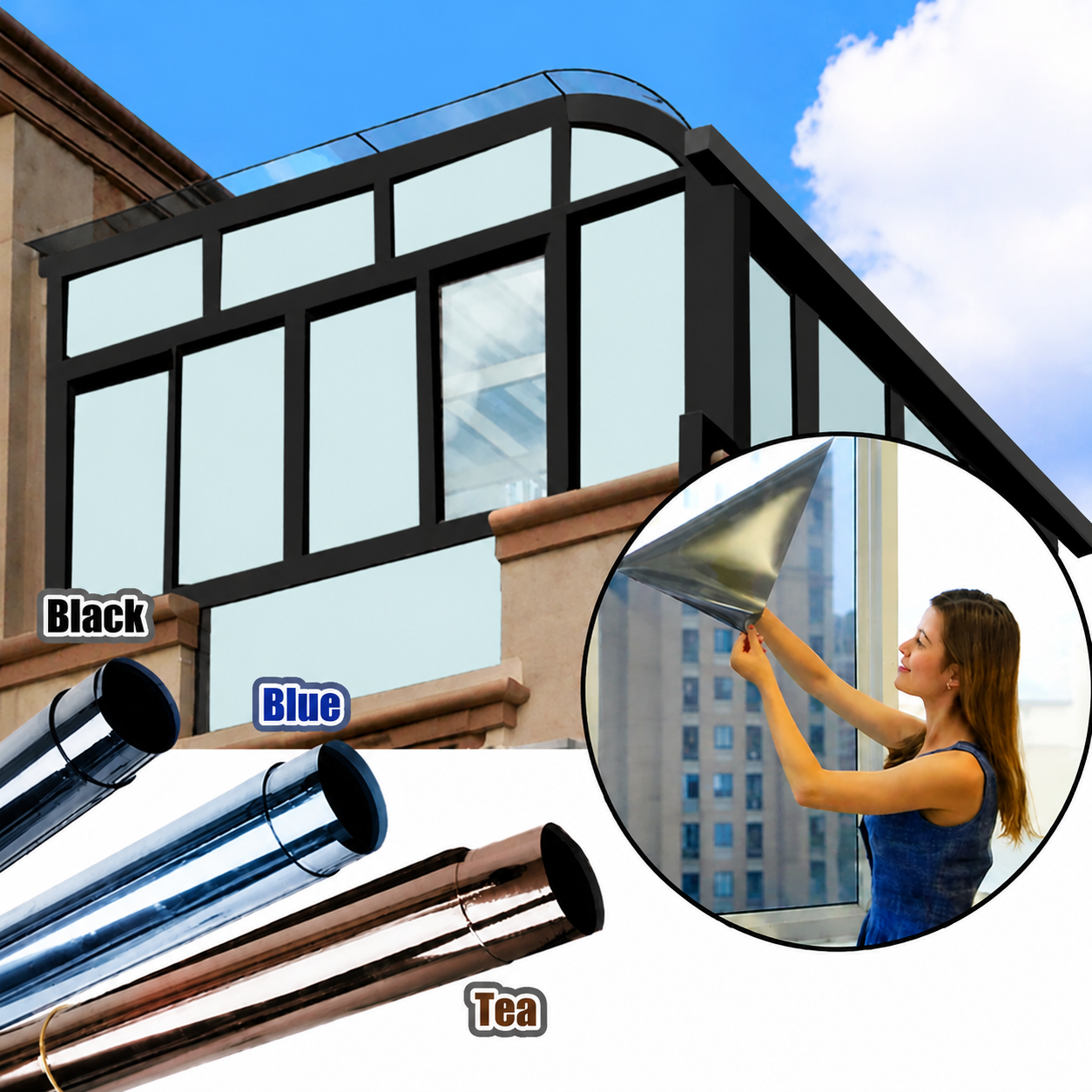 Heat-Insulating Privacy Film#