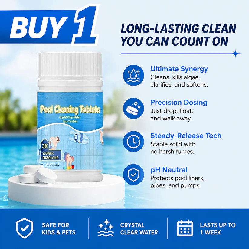The Next-Gen Pool Purifier is here  2X Stronger Algae Control, Gentle & Safe for Kids!