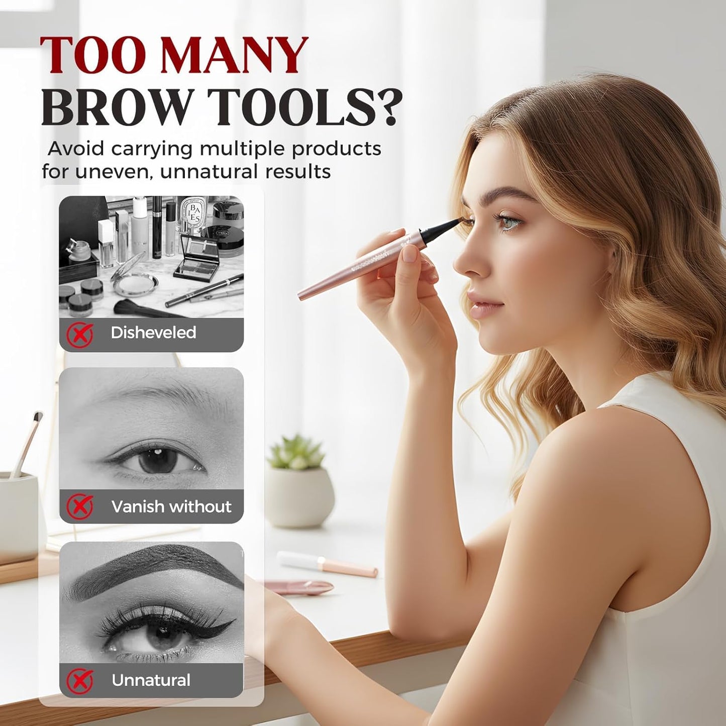 🥳BUY1 GET 1 FREE,Micro-Fork Eyebrow Pencil:Waterproof,Natural Hair-Like Strokes & Long-Lasting