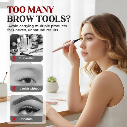 🥳BUY1 GET 1 FREE,Micro-Fork Eyebrow Pencil:Waterproof,Natural Hair-Like Strokes & Long-Lasting