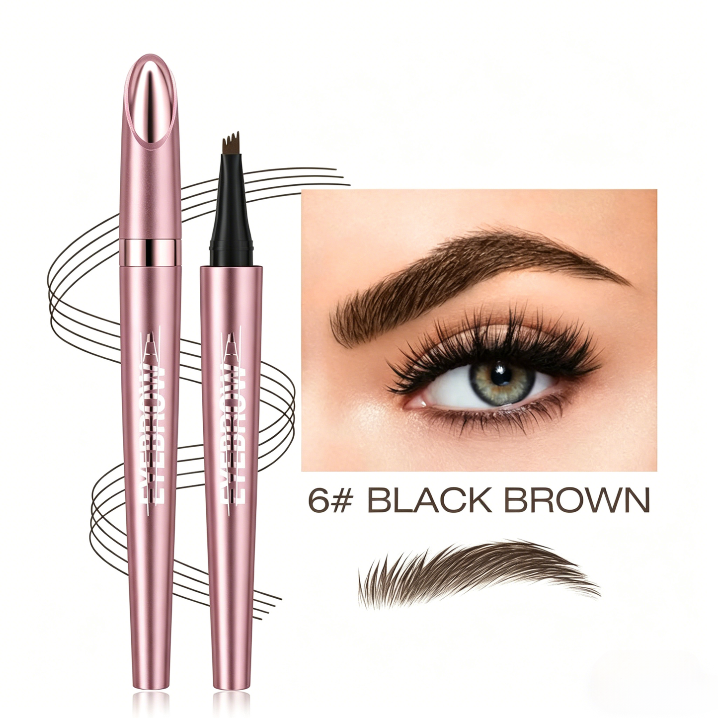 🥳BUY1 GET 1 FREE,Micro-Fork Eyebrow Pencil:Waterproof,Natural Hair-Like Strokes & Long-Lasting