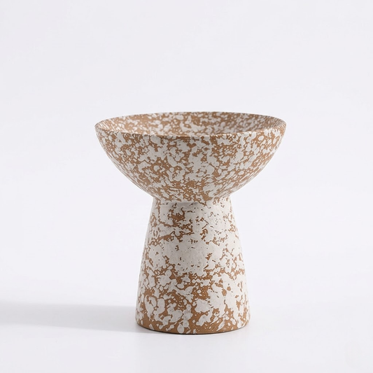 Artistic Splash-Ink Pedestal Tray