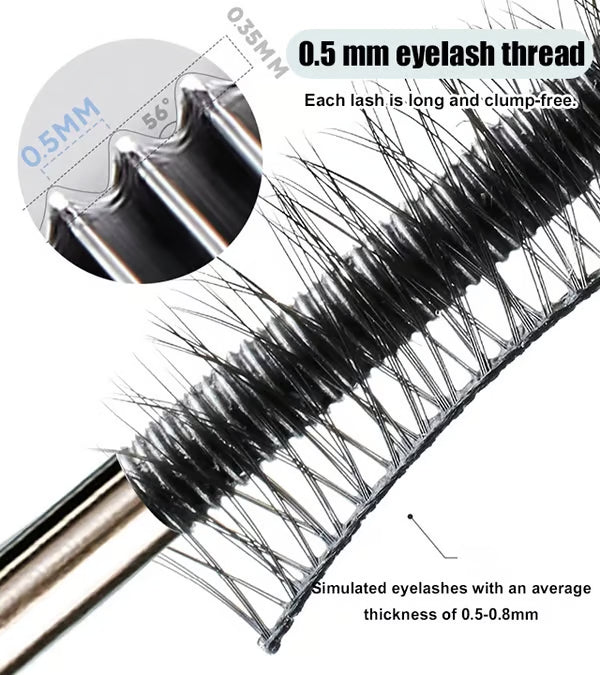 💞👁️ Waterproof fiber mascara for natural volume, curl, and smudge-proof wear. 💖