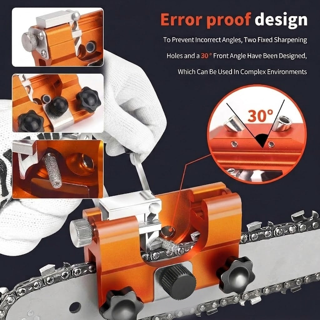 Precision Chainsaw Sharpening Jig