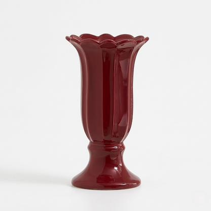 Cream Style Luxury Ceramic Goblet Vase
