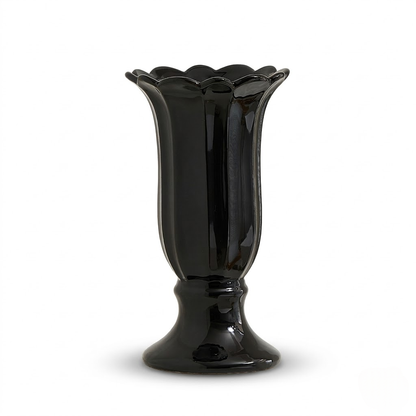 Cream Style Luxury Ceramic Goblet Vase