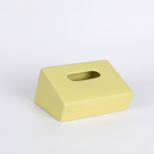 Modern Minimalist Geometric Ceramic Tissue Box