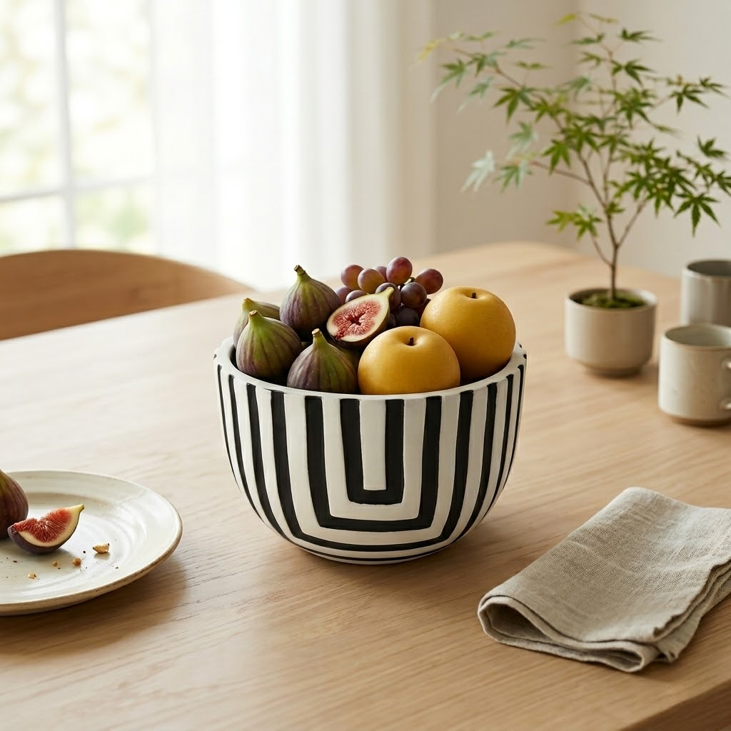 Creative Geometric Ceramic Storage Bowl