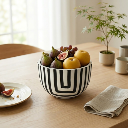 Creative Geometric Ceramic Storage Bowl