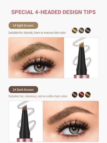🥳BUY1 GET 1 FREE,Micro-Fork Eyebrow Pencil:Waterproof,Natural Hair-Like Strokes & Long-Lasting