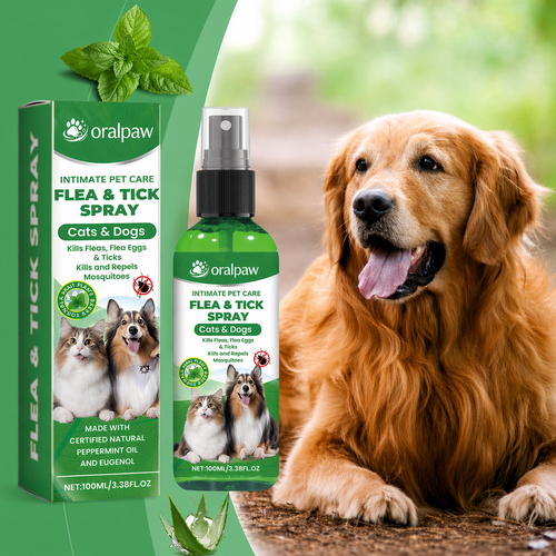 OralPaw™🍃Natural Flea & Tick Spray for Dogs & Cats–Helps Kill & Repel Fleas & Ticks