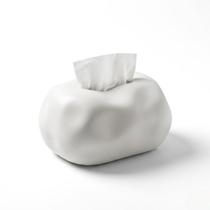 Artisan Stone-Texture Ceramic Tissue Box