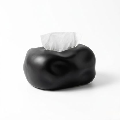 Artisan Stone-Texture Ceramic Tissue Box