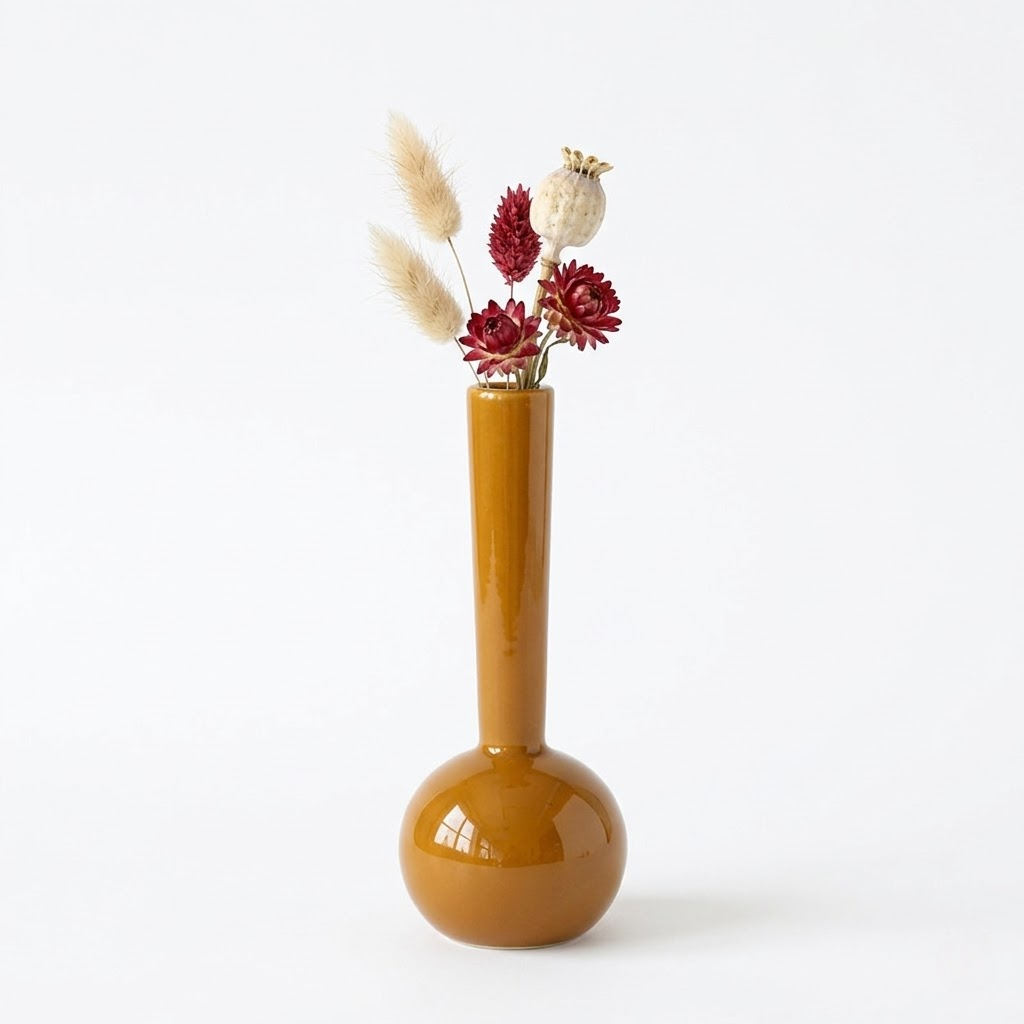 Minimalist Zen Ceramic Bud Vase