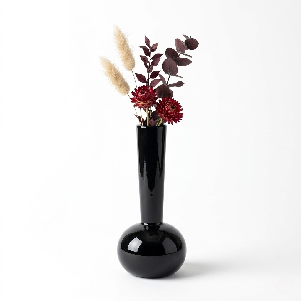 Minimalist Zen Ceramic Bud Vase