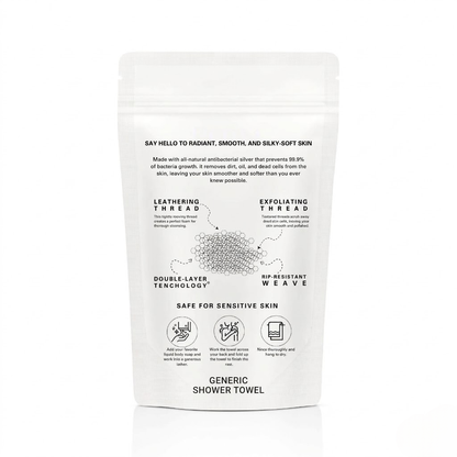 Exfoliating Antibacterial Shower Towel