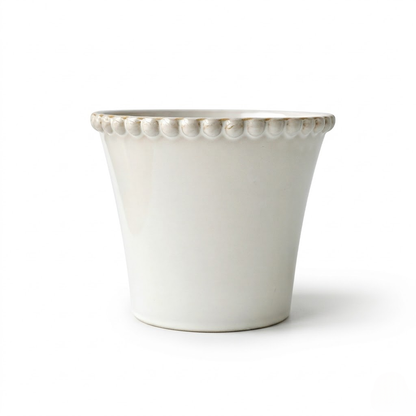 Bead-Rim Creative Ceramic Planter