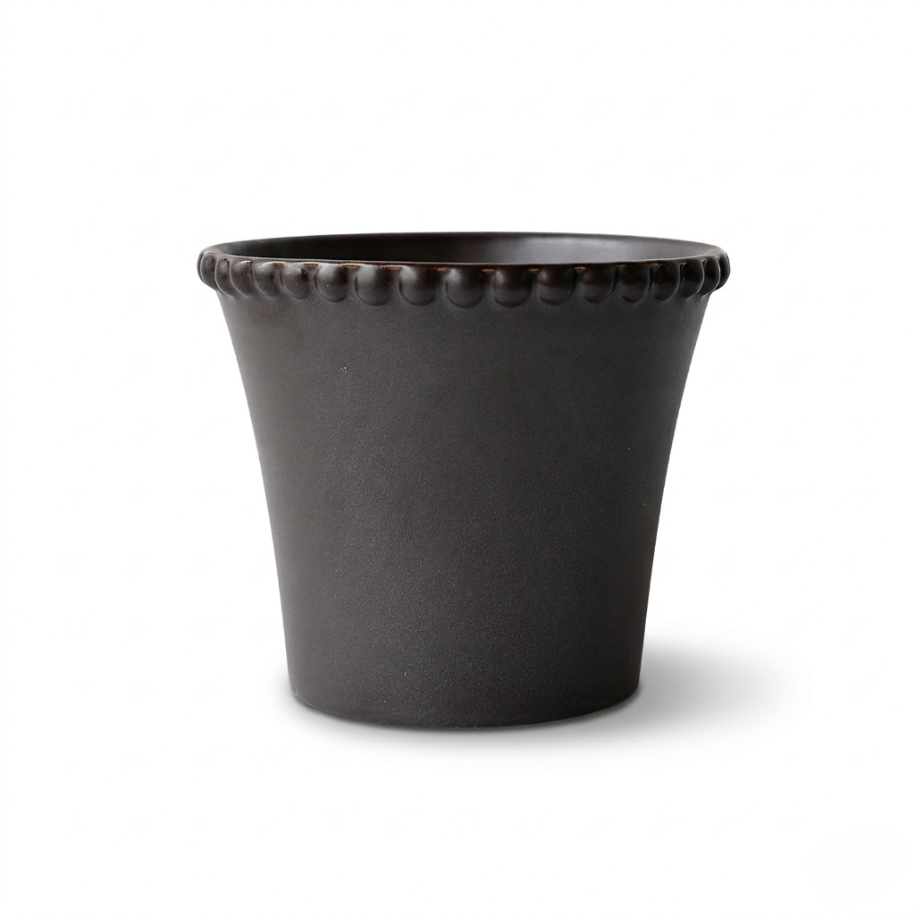 Bead-Rim Creative Ceramic Planter