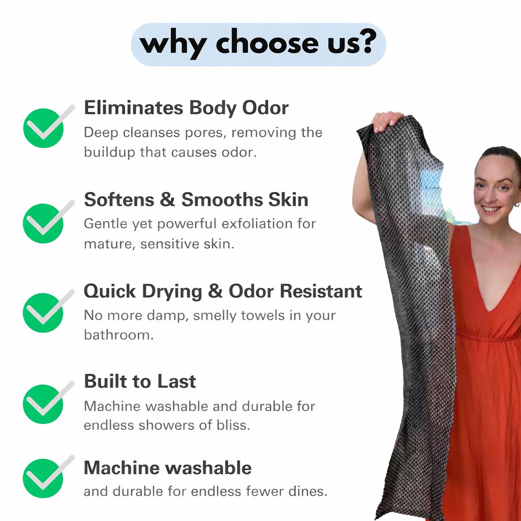 Exfoliating Antibacterial Shower Towel
