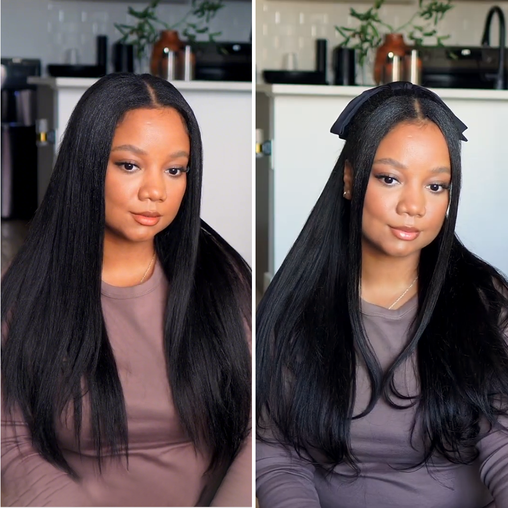 $99 BOGO | Lashey Body Wave / Yaki Straight / Kinky Straight / Straight Invisible Seamless Clip in Hair Extensions