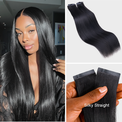 $99 BOGO | Lashey Body Wave / Yaki Straight / Kinky Straight / Straight Invisible Seamless Clip in Hair Extensions