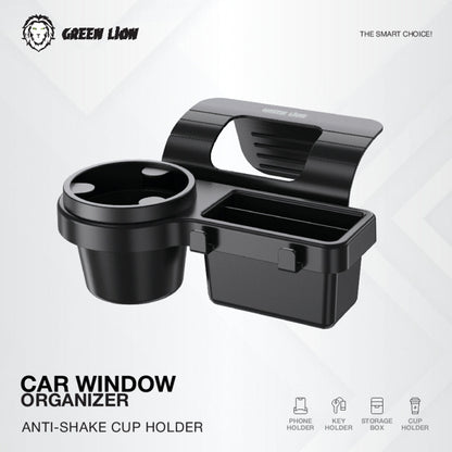 4-in-1 Car Window Organizer – Phone, Cup & Key Holder