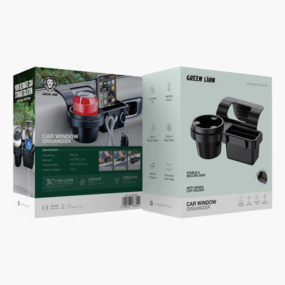 4-in-1 Car Window Organizer – Phone, Cup & Key Holder