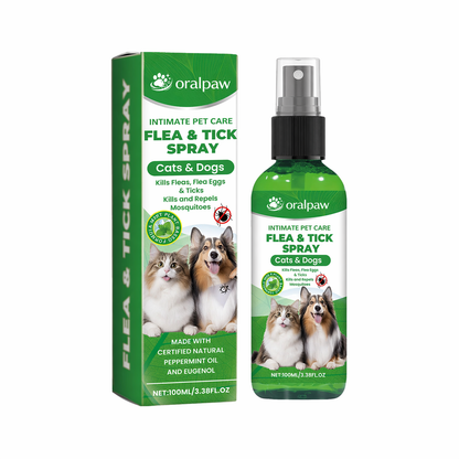 OralPaw™🍃Natural Flea & Tick Spray for Dogs & Cats–Helps Kill & Repel Fleas & Ticks
