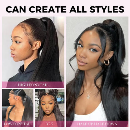 $99 BOGO | Lashey Body Wave / Yaki Straight / Kinky Straight / Straight Invisible Seamless Clip in Hair Extensions